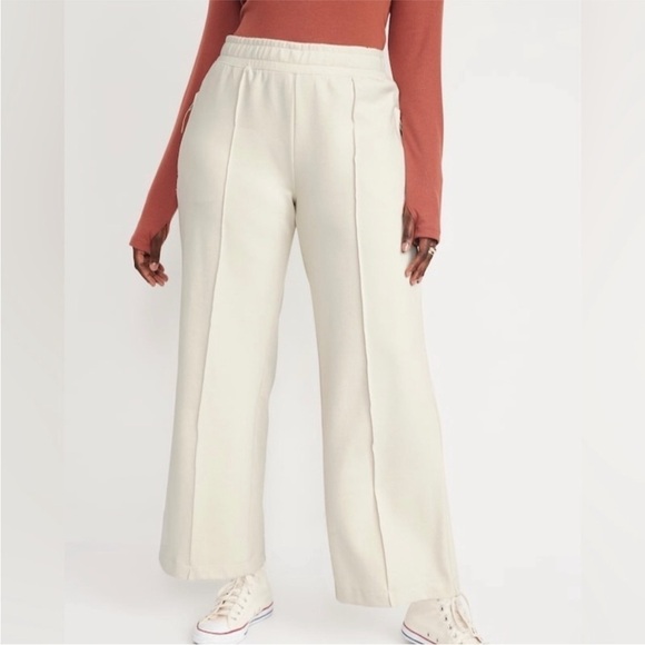 NWT! Wish Bone High-Waisted Dynamic Fleece Pintucked Wide-Leg Pants 🩵 - Picture 5 of 8